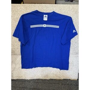 Vintage Adidas Royal Blue Men's‎ Tshirts Size XL Y2K